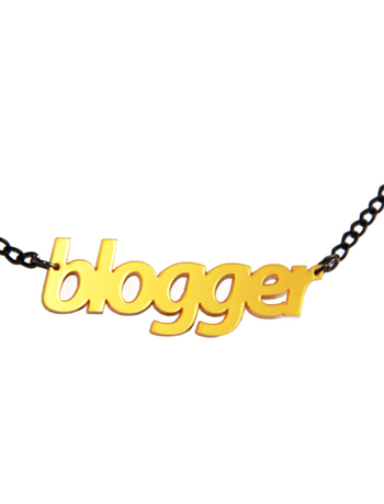 Blogger ketting (goud)